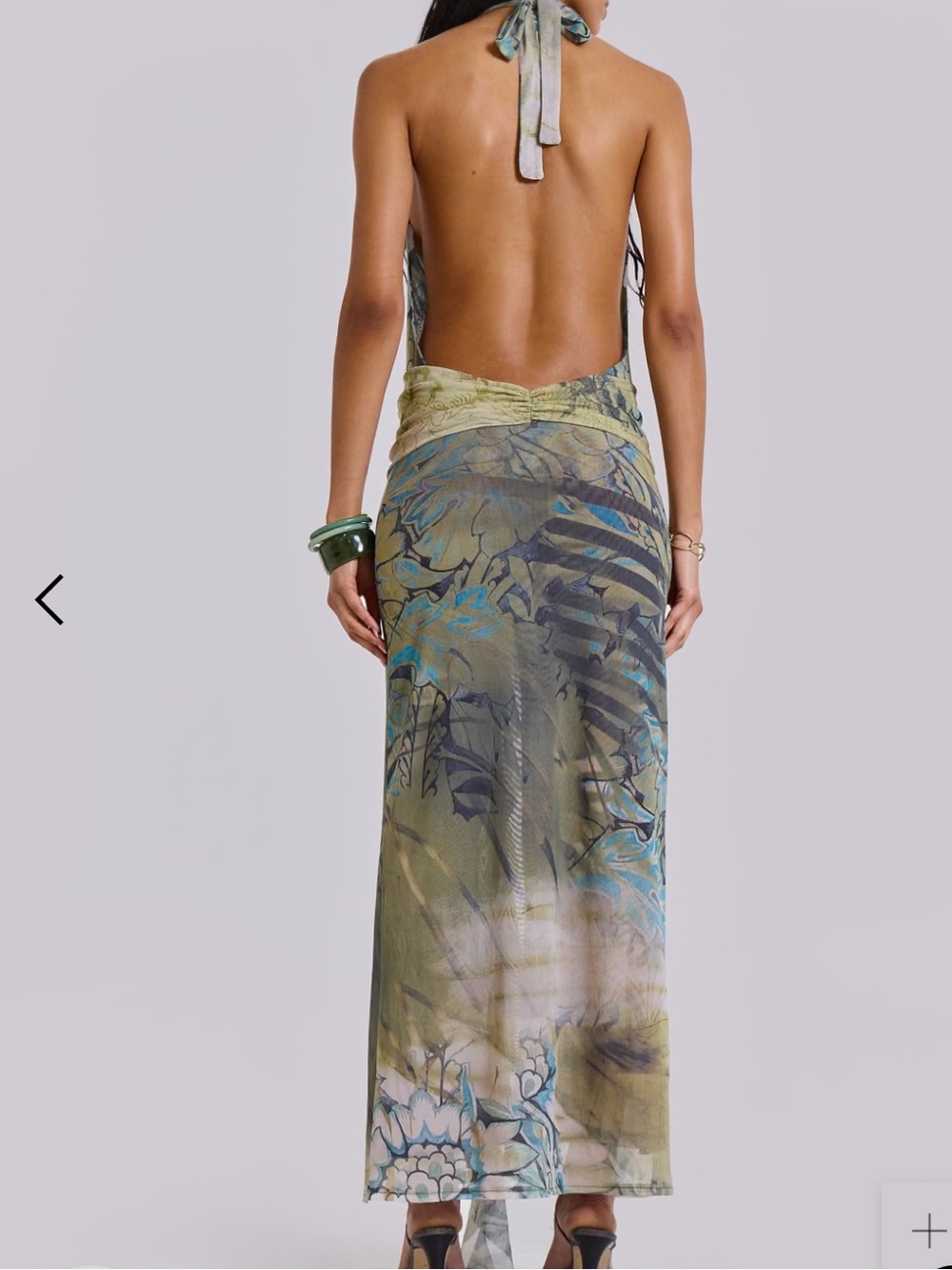 Jaded Ldn Plunge Halter Maxi Dress - Picture 3 of 3